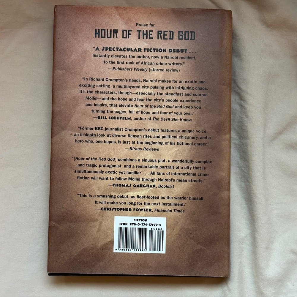 ๐ข Hour of the Red God by Richard Crompton | Fiction, Thriller | Hardcover Book - Picture 2 of 8